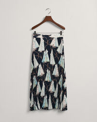 Plooirok met Sailing-print