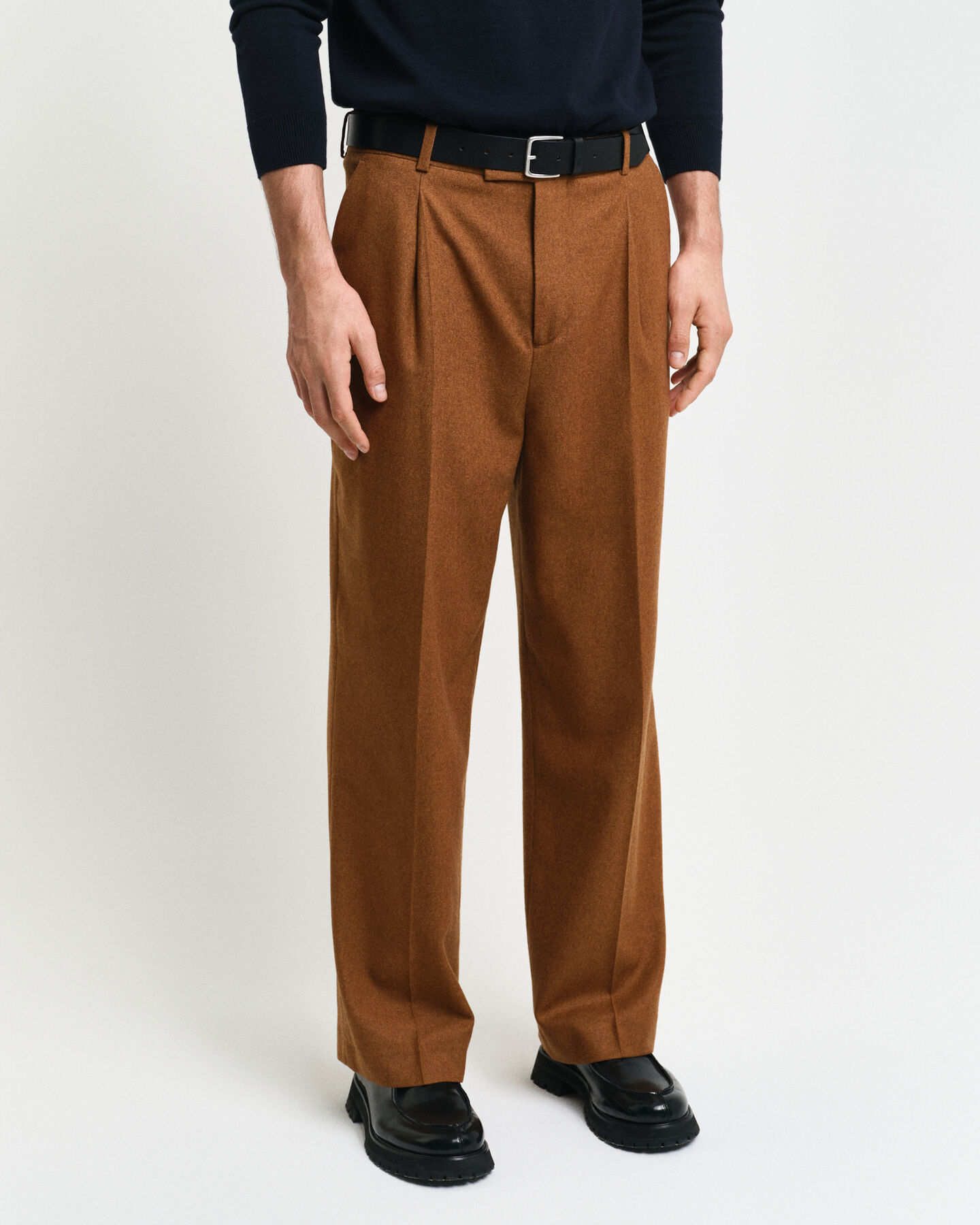 Relaxed Fit kostuumbroek van wolflanel