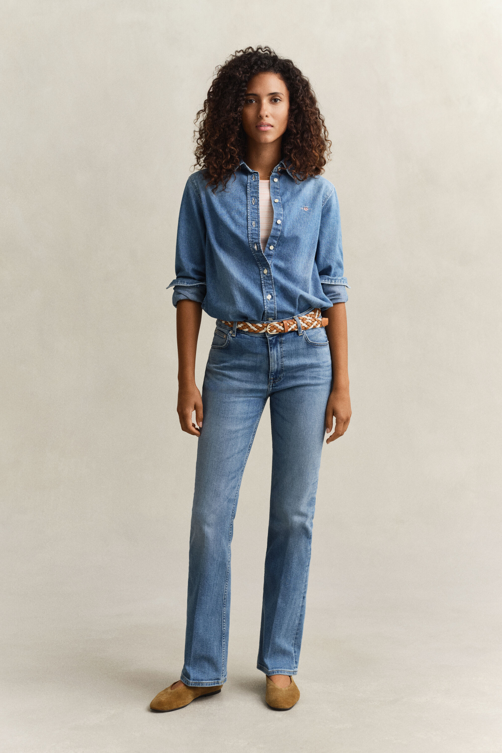 Flared jeans met stretch