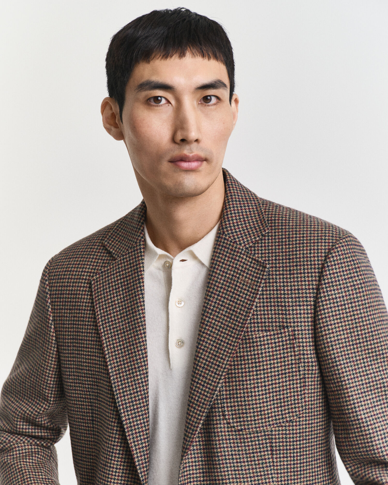 Slim Fit blazer met pied-de-poule ruitje