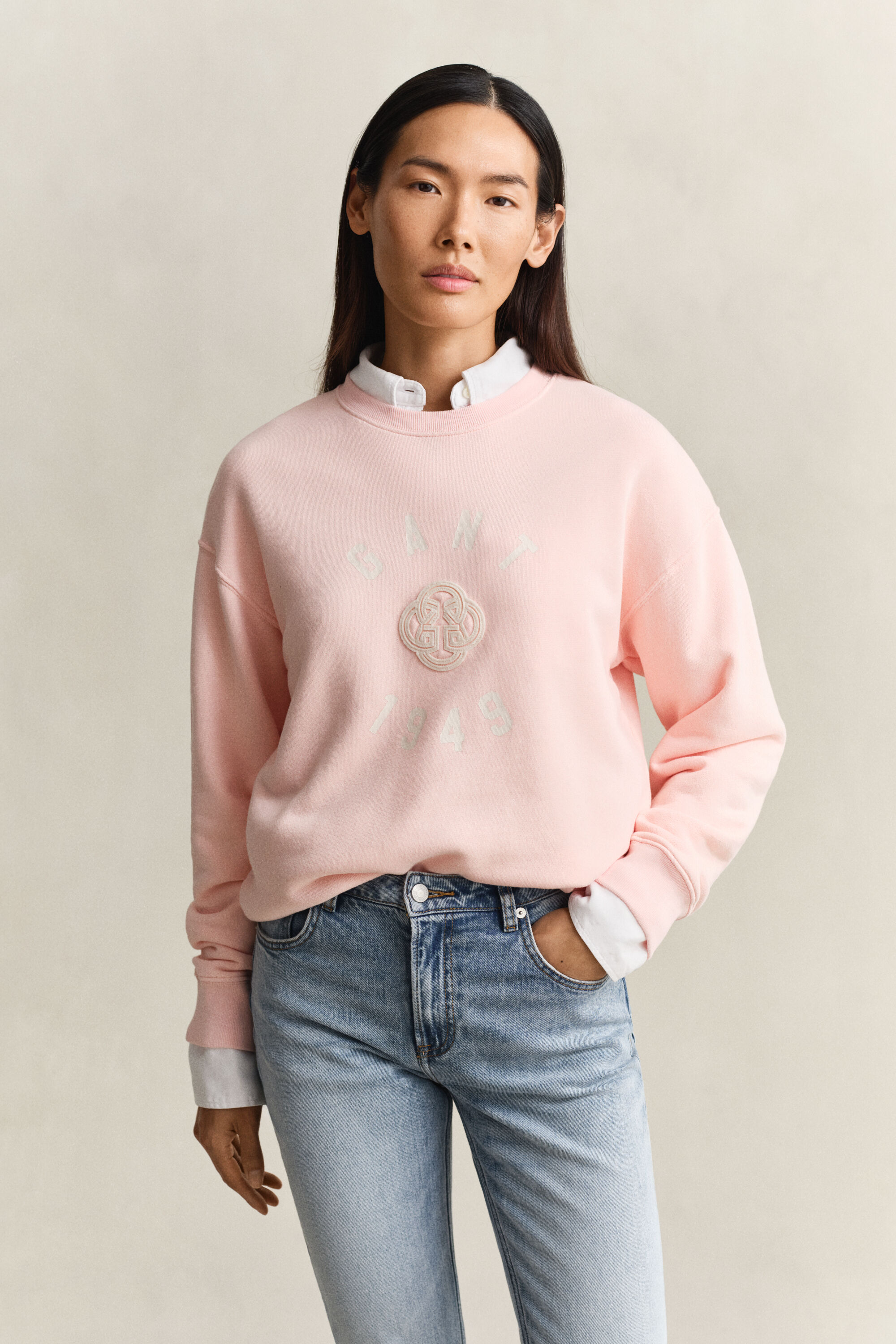 Graphic sweatshirt met ronde hals