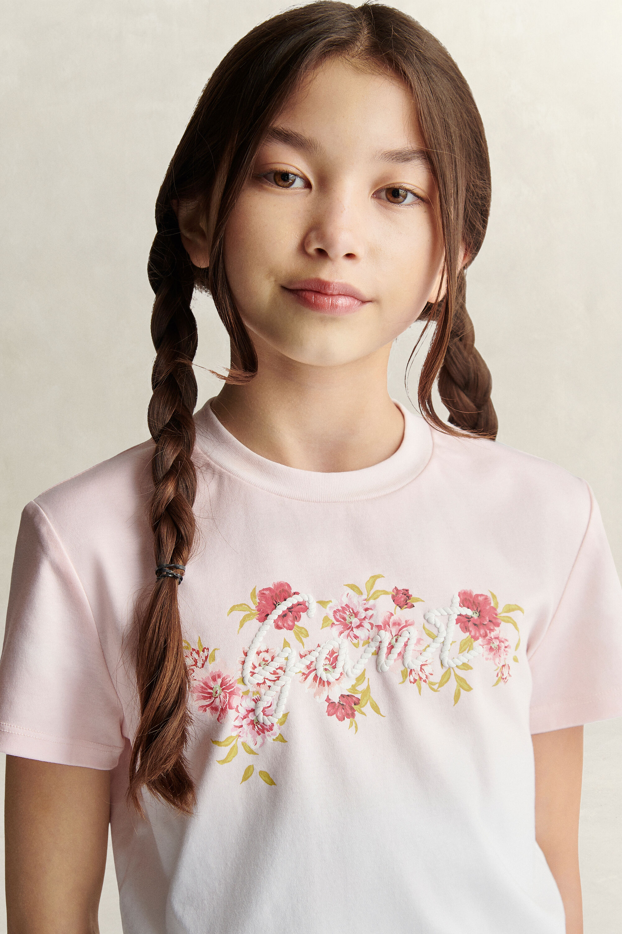 Teen Girls Floral Graphic T-shirt