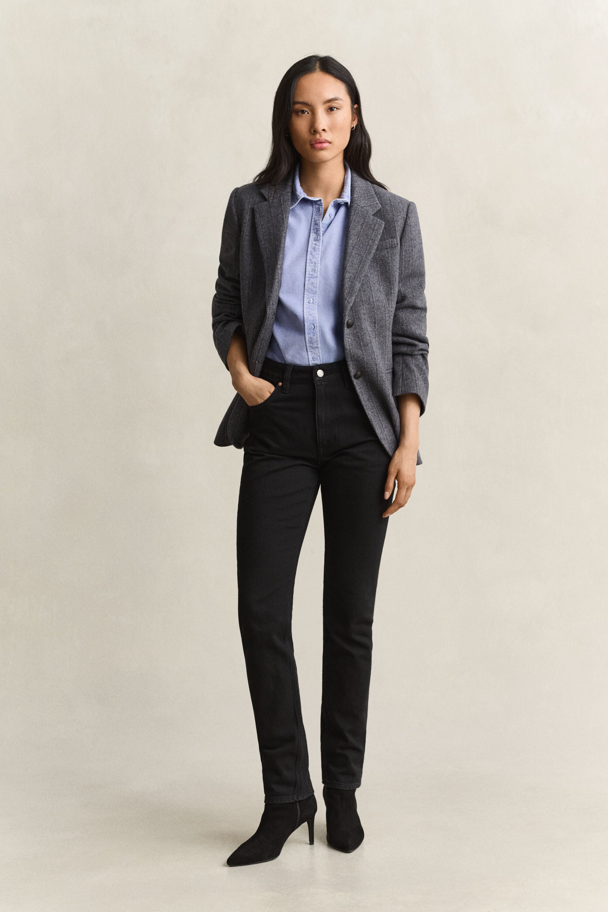 Regular corduroy overhemd