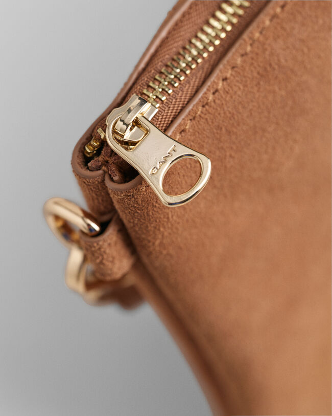Suède crossbody tas