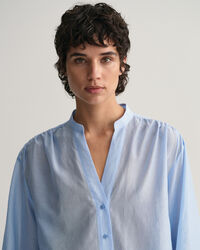 Relaxed Fit blouse van katoen en zijde