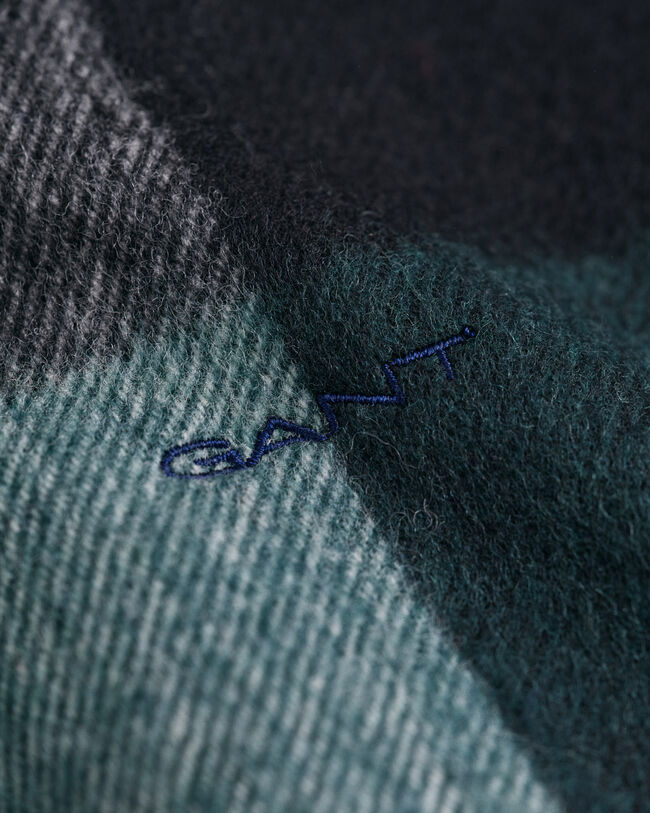 Geruite sjaal van merinoswol