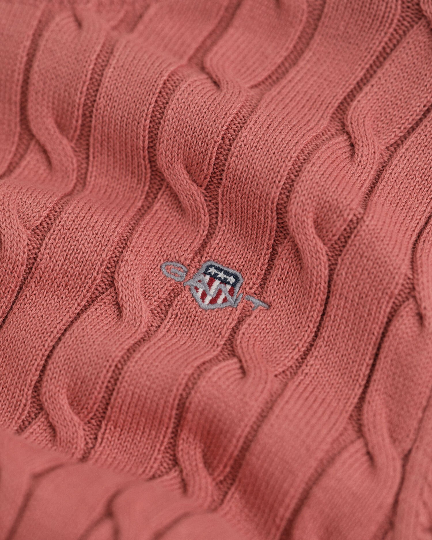 Teen Girls gebreide kabeltrui met ronde hals van stretchkatoen