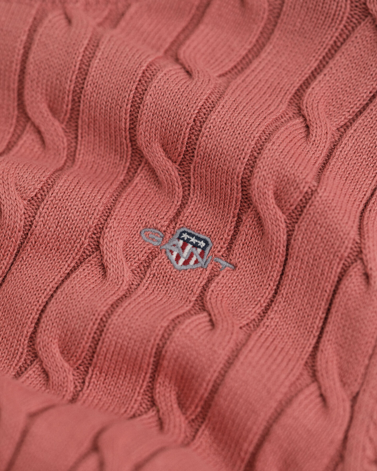 Teen Girls gebreide kabeltrui met ronde hals van stretchkatoen