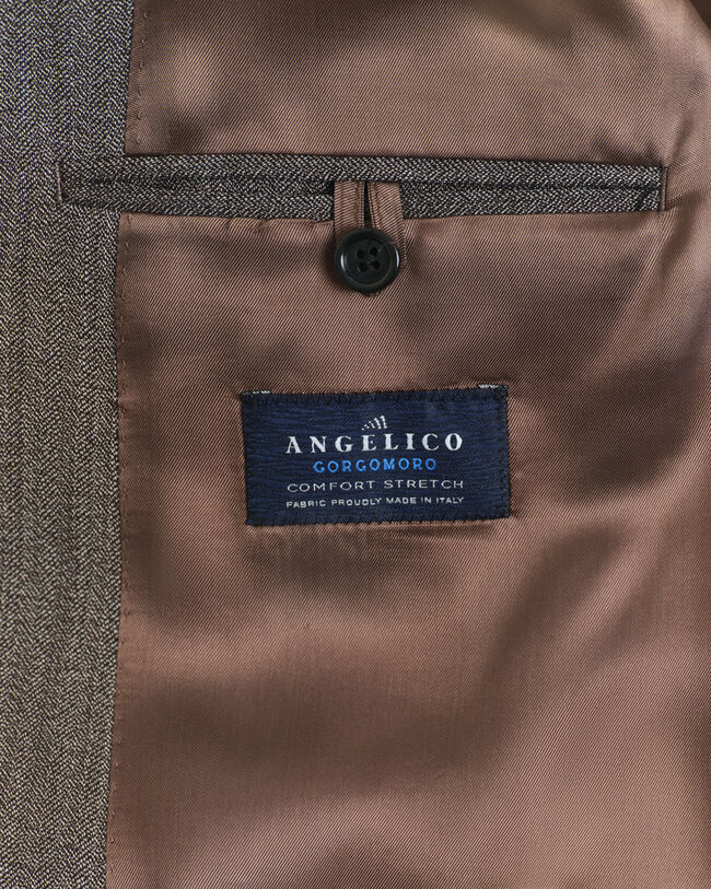 Kostuumjasje met visgraatmotief