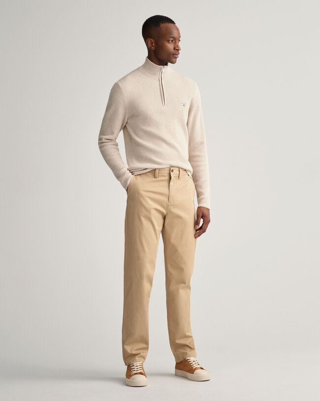 Allister Regular Fit chino van keperstof