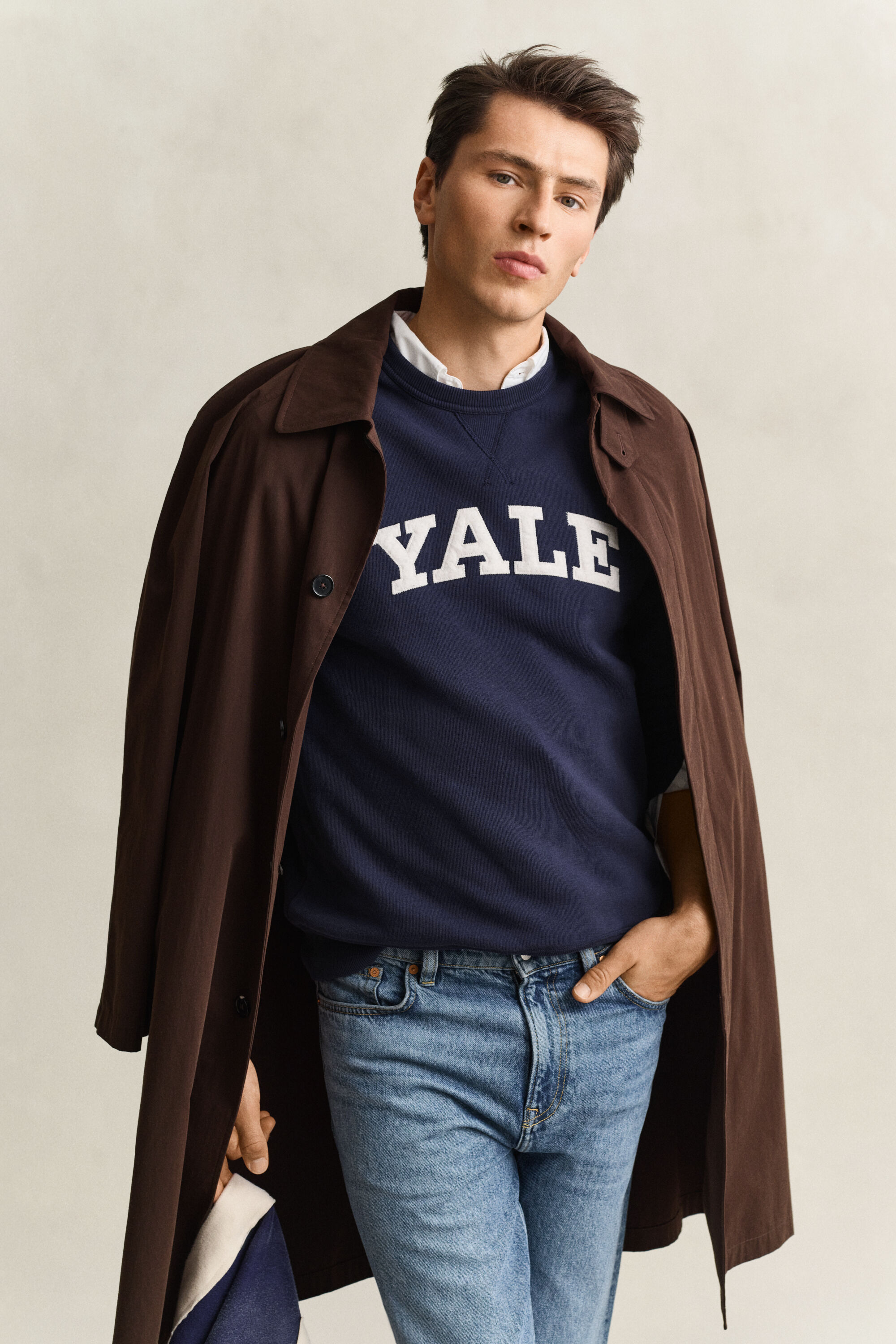 Gant x Yale Sweatshirt met ronde hals