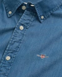 Slim Fit indigo overhemd