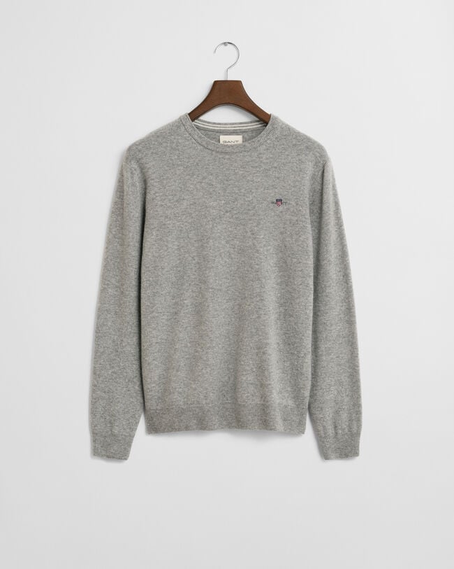 Trui met ronde hals van buitengewoon zachte lamswol