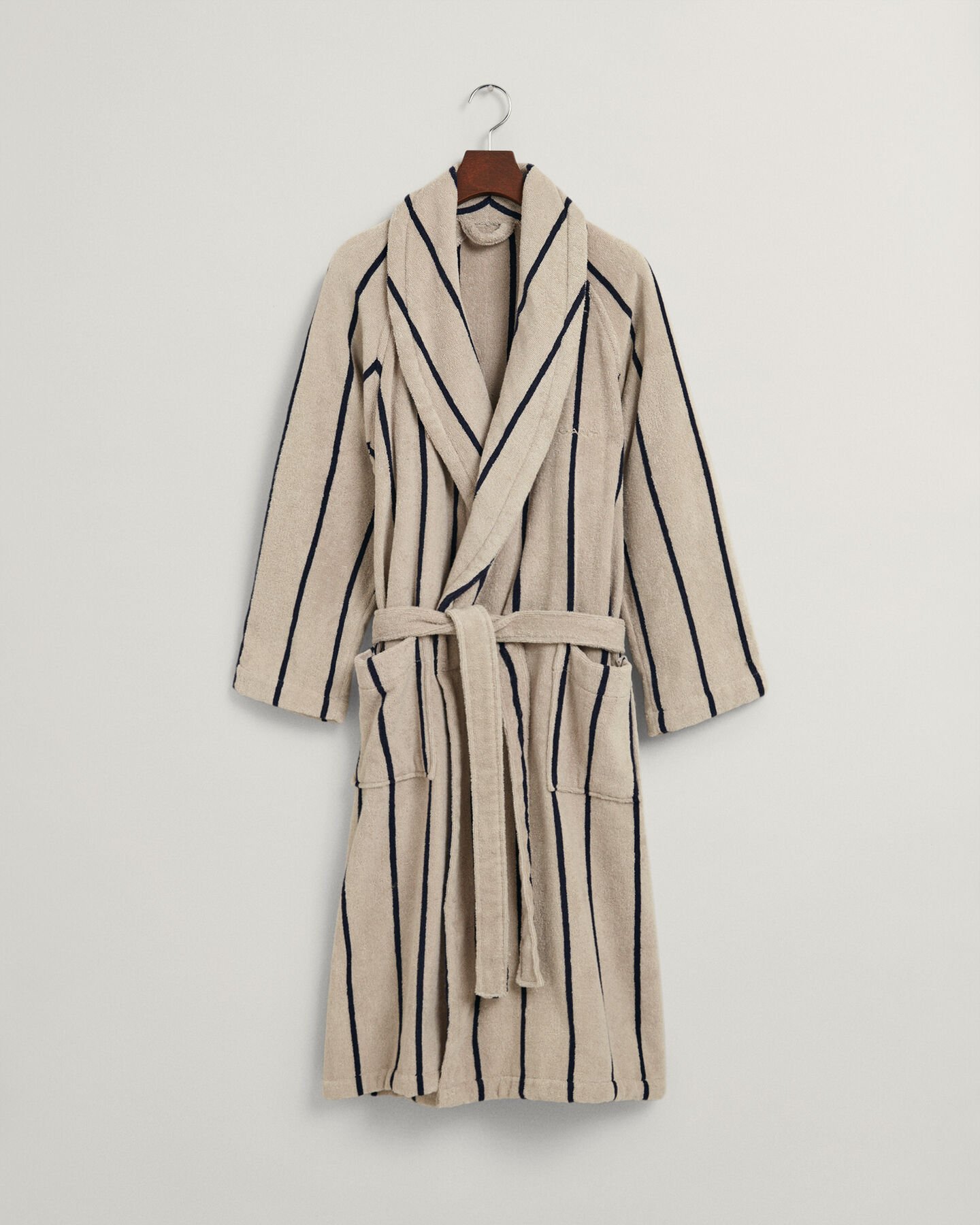 Gestreepte badjas