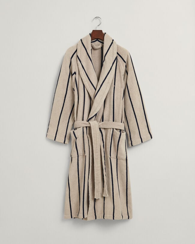 Gestreepte badjas