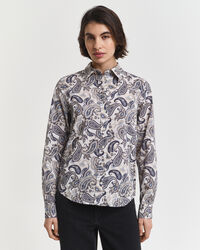 Paisley overhemd van katoenen voile