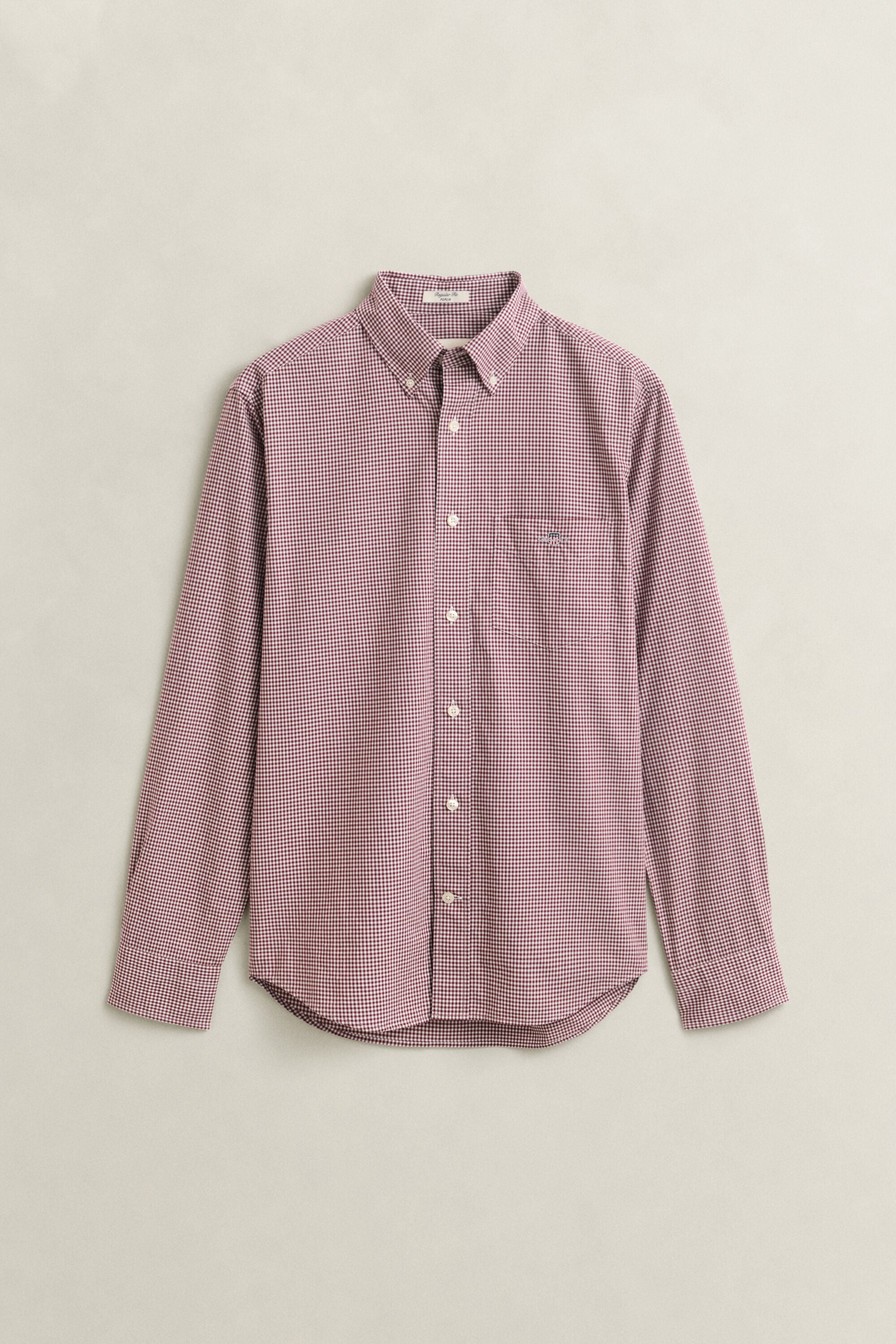 Klassiek poplin overhemd met Gingham-ruitje