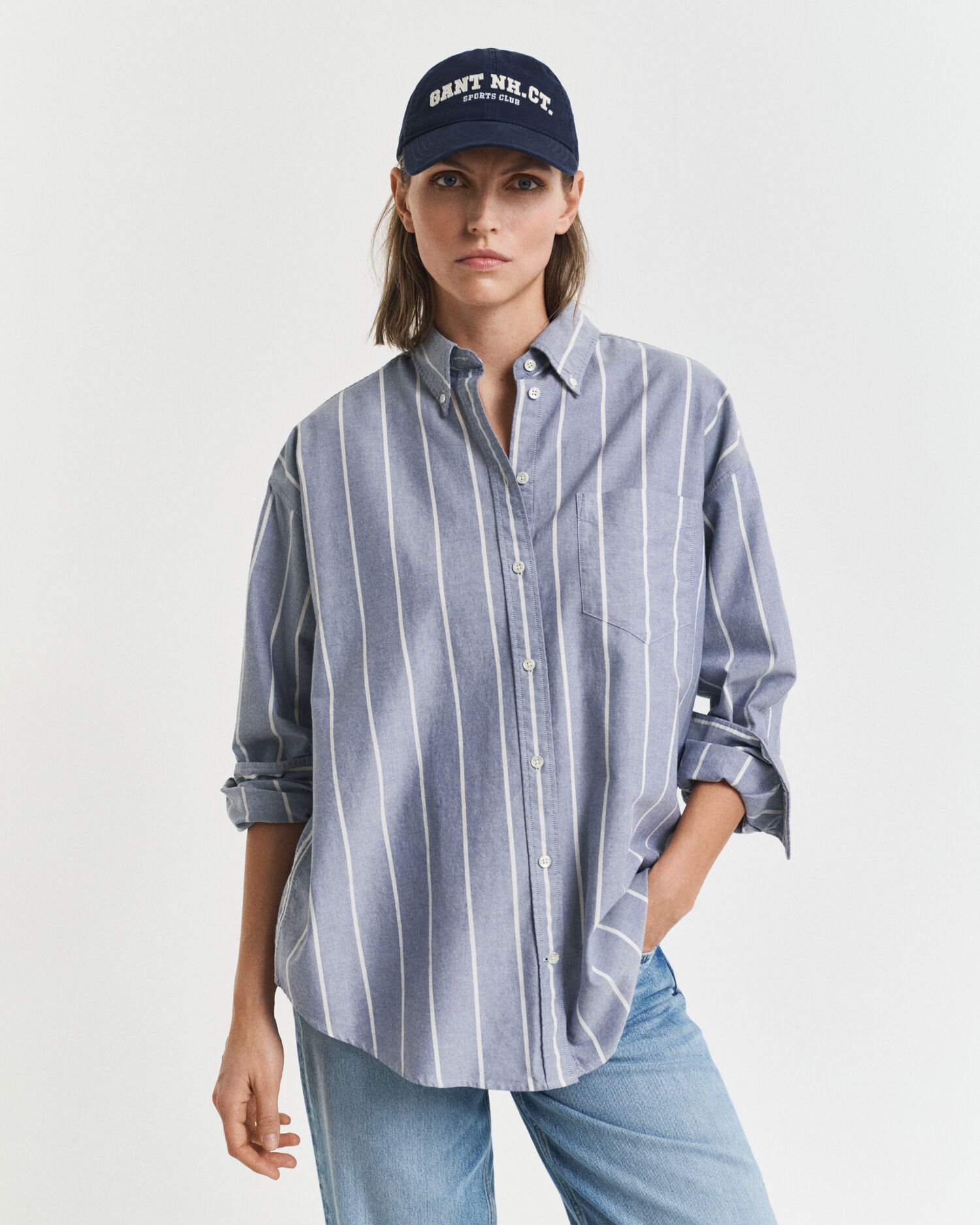 Oversized Fit Classic Oxford-overhemd