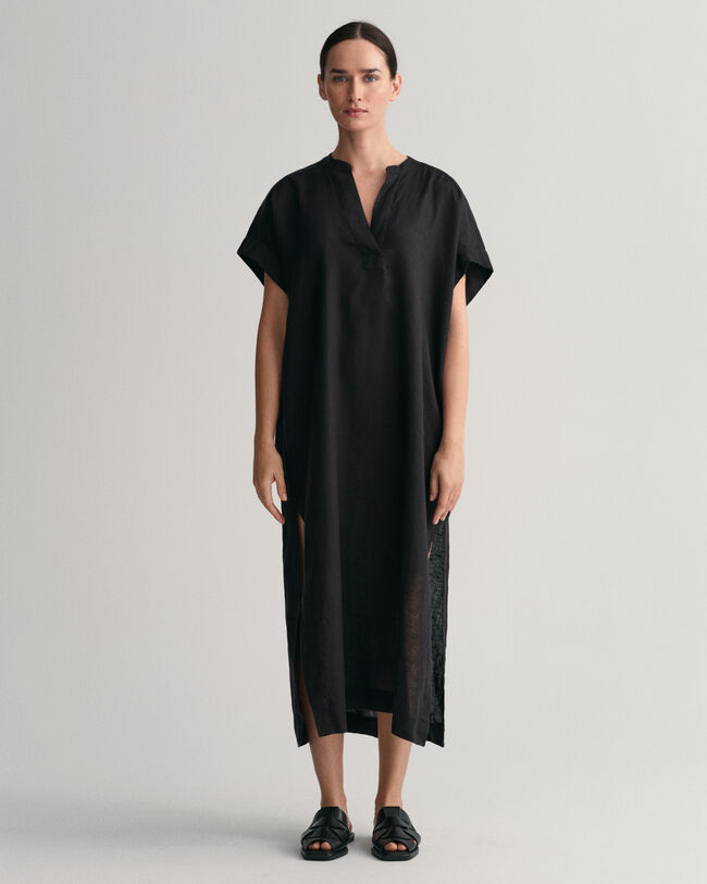 Kaftan met korte mouwen van linnen