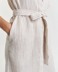 Linnen overhemdjurk met strepen