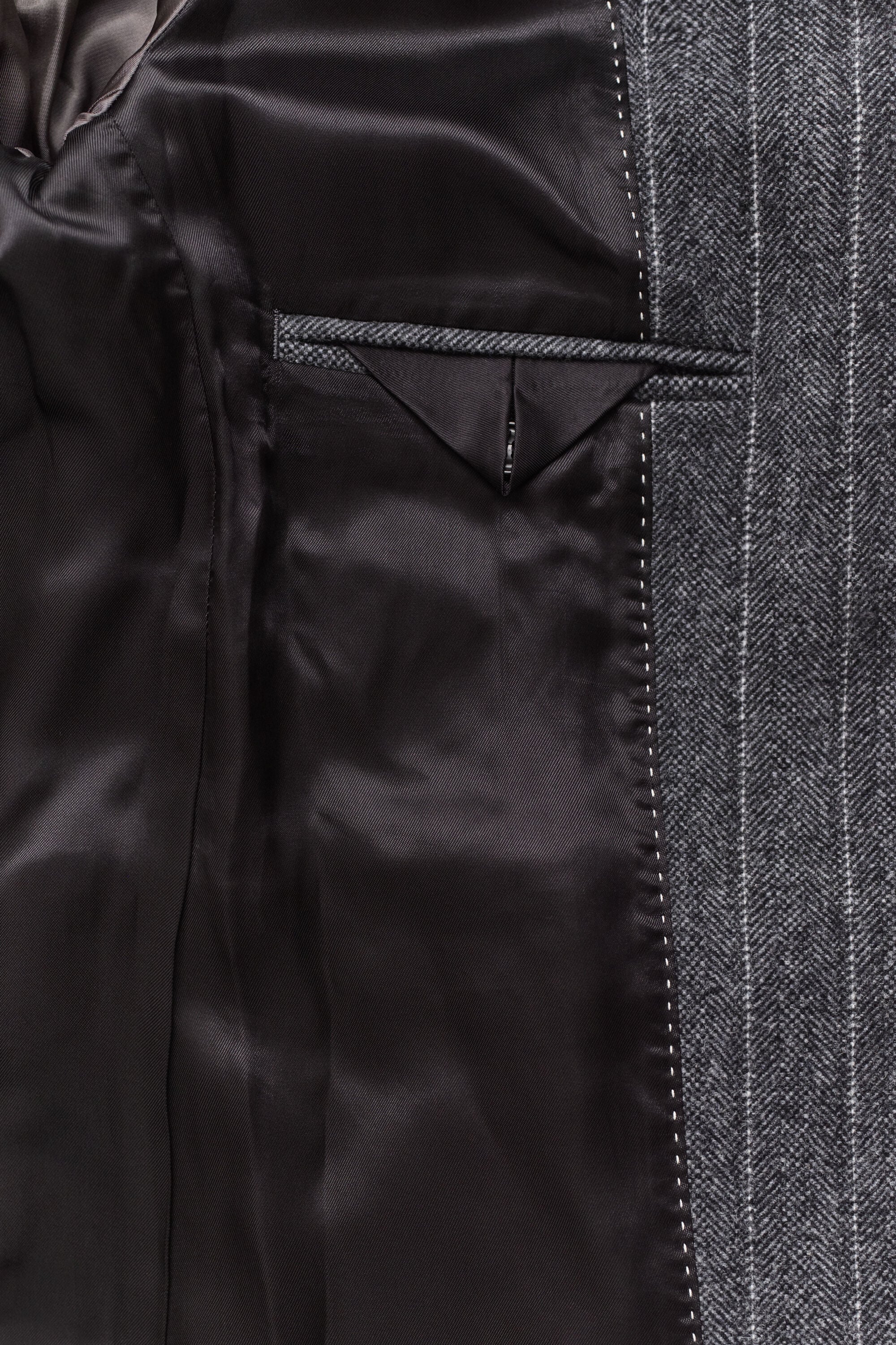 Blazer in zandlopermodel met krijtstreep