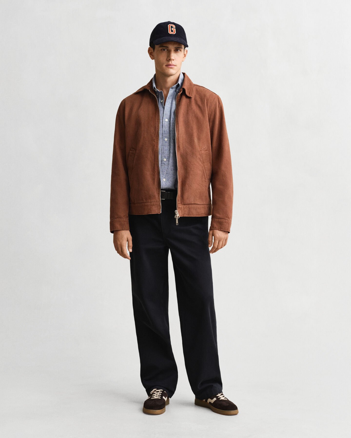 Regular Fit overhemd van katoen en linnen