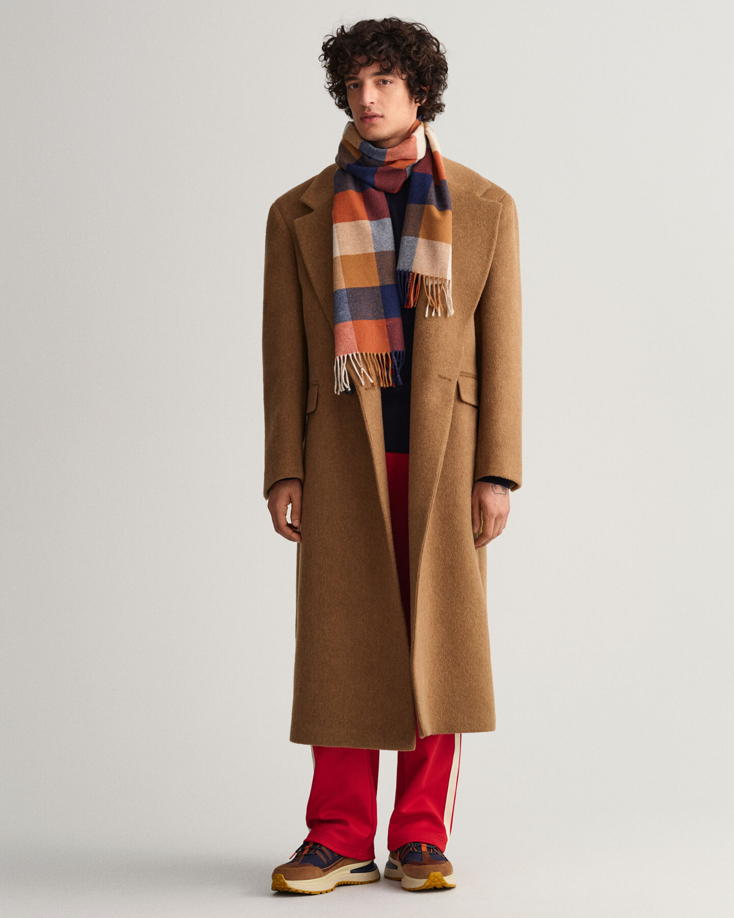 Sjaal met verschillende ruitjes