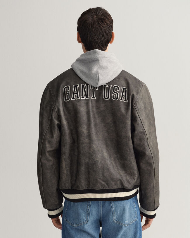 Leren GANT Varsity Jacket