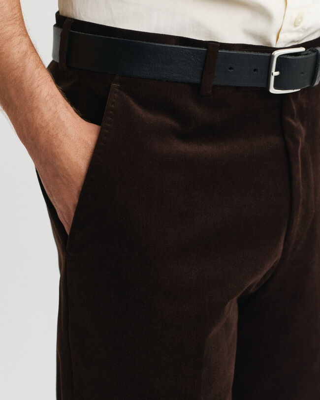 Fluwelen kostuumbroek