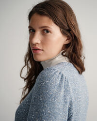 Sparkling vest met ronde hals