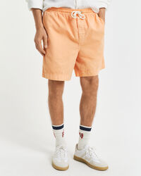 Regular Fit Sunfaded short met trekkoordje