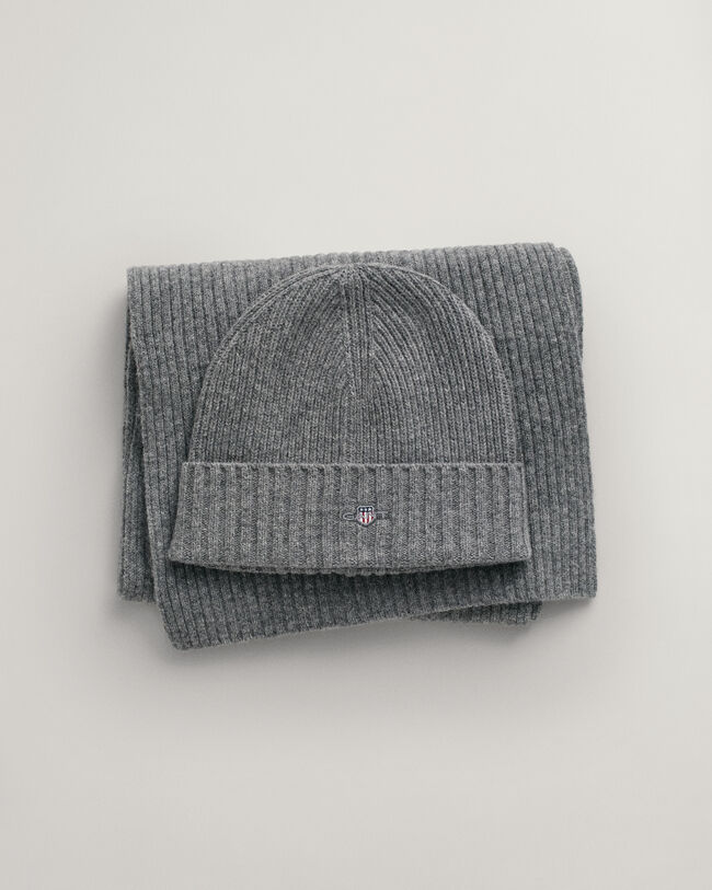 Cadeauset met Shield beanie en sjaal