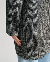 Heritage jas met visgraatmotief