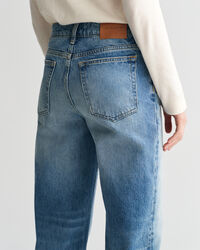 Rigid jeans met rechte pijpen