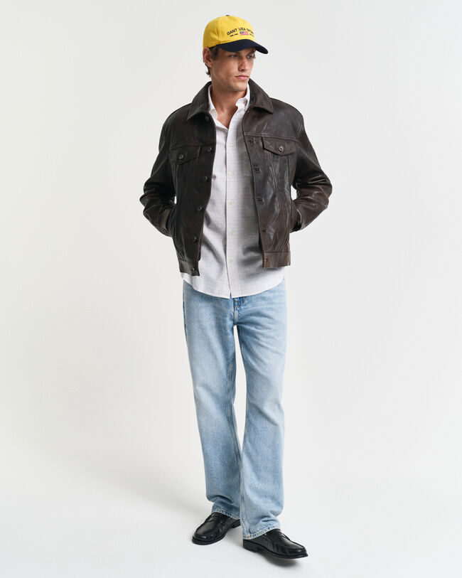 Regular Fit Tattersall klassiek Oxford-overhemd