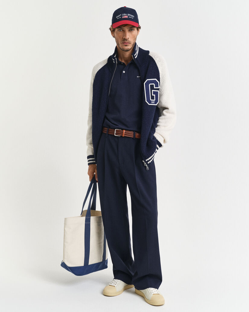 Piqué poloshirt met randdetails