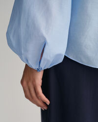 Relaxed Fit blouse van katoen en zijde