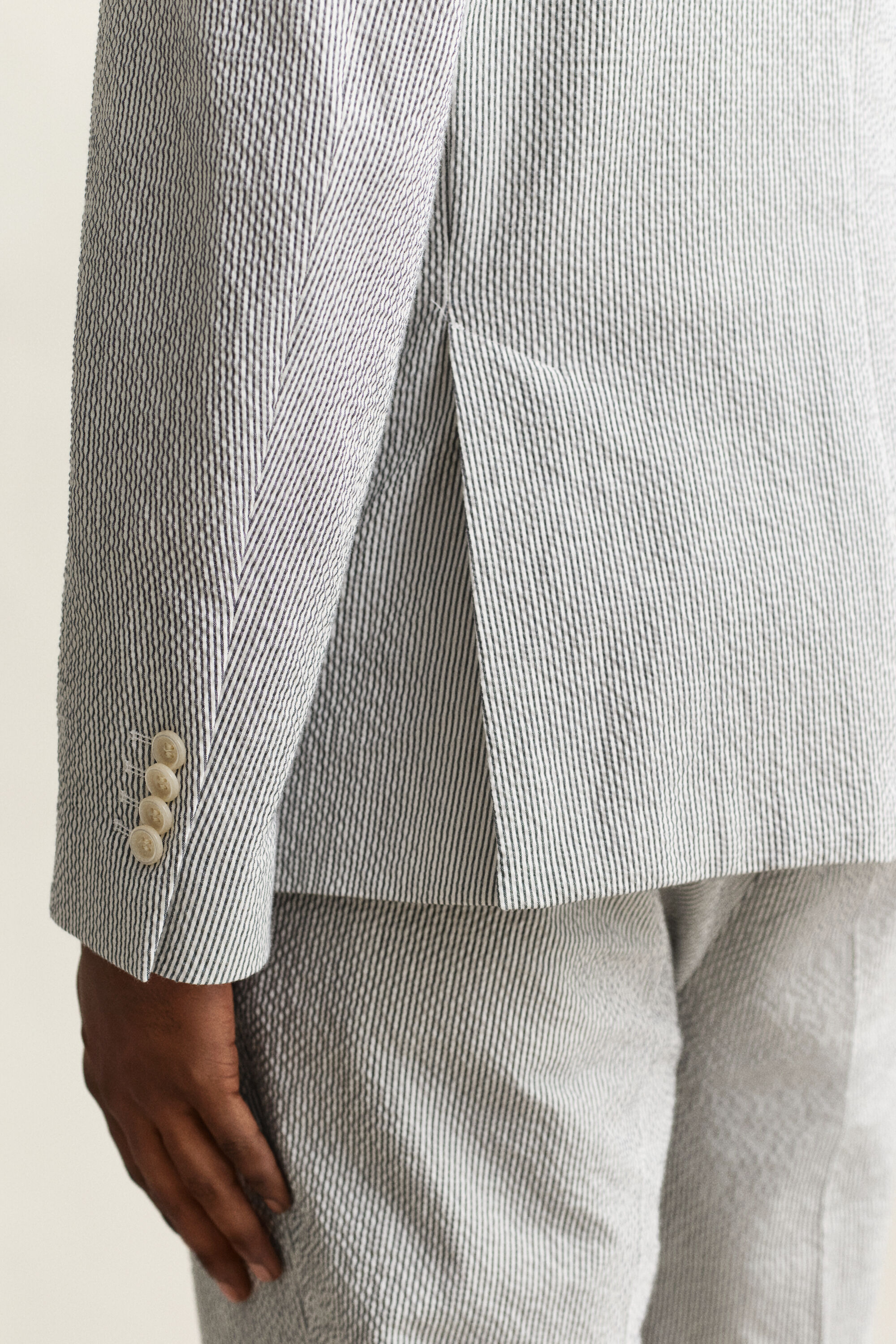 Kostuumjasje van seersucker