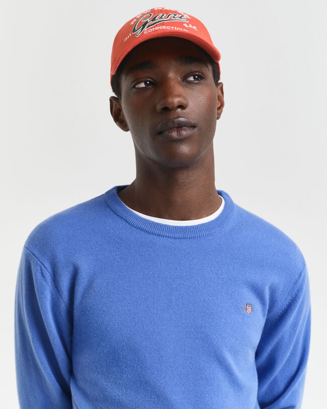 Trui met ronde hals van buitengewoon zachte lamswol