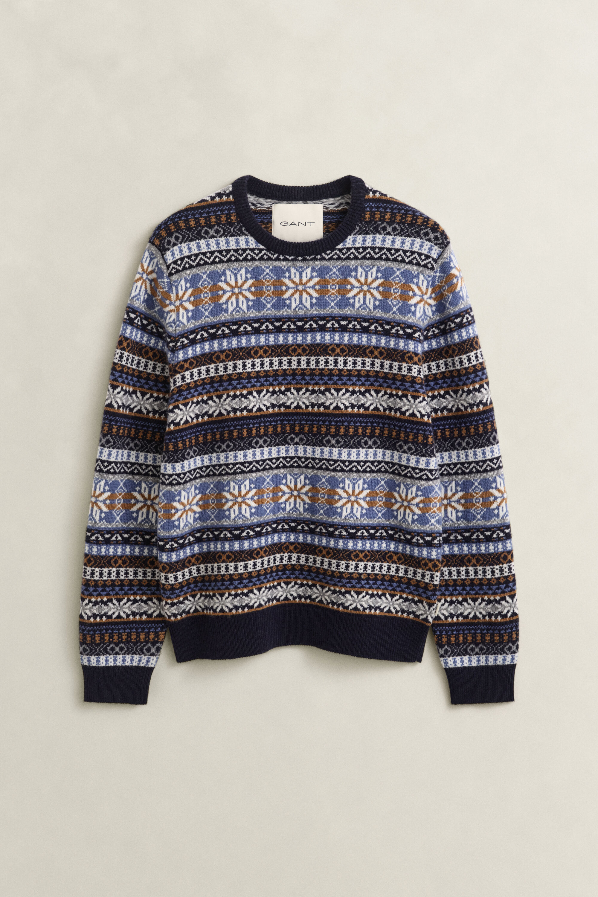 Fair Isle trui met ronde hals
