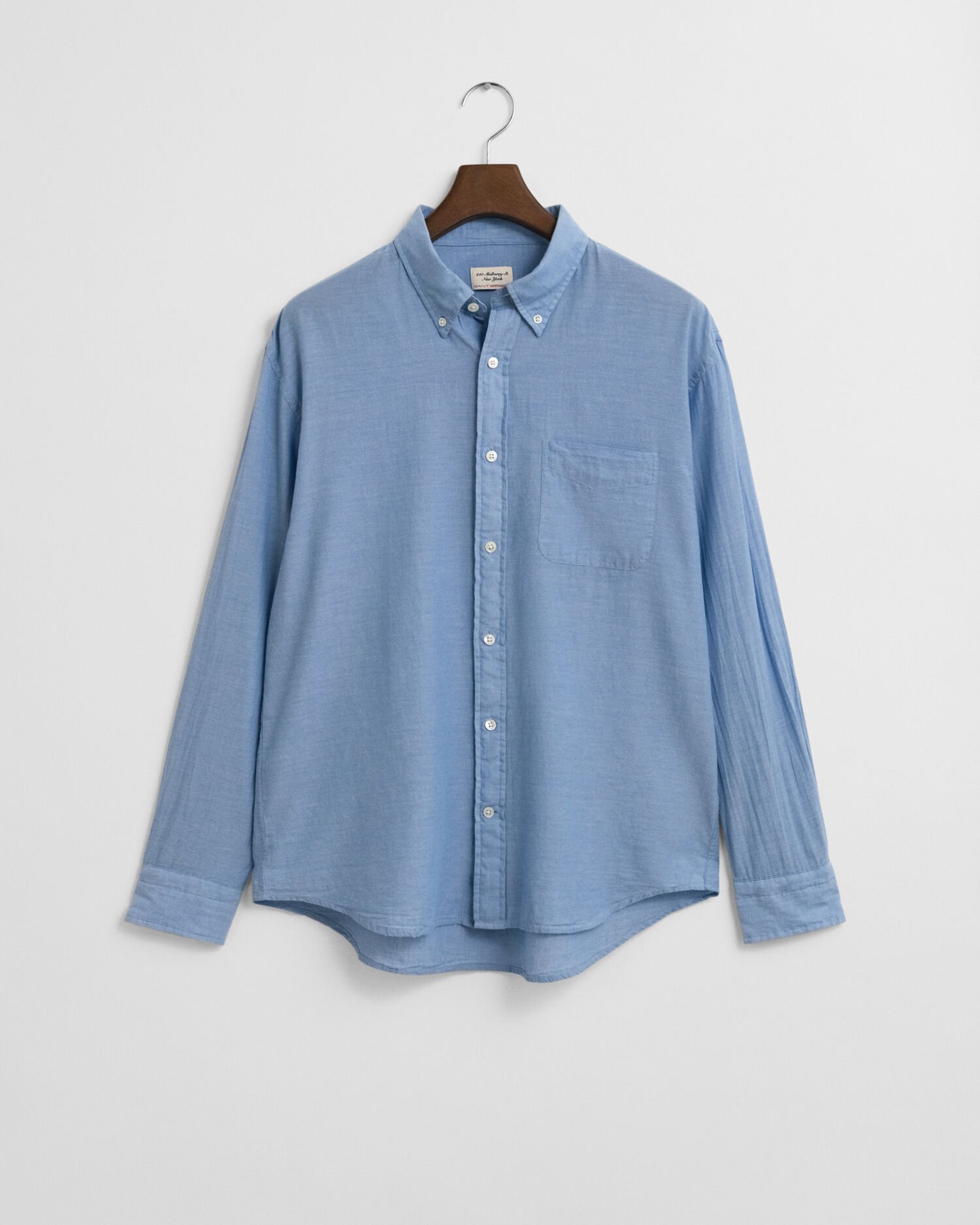 Relaxed Fit indigo chambray overhemd