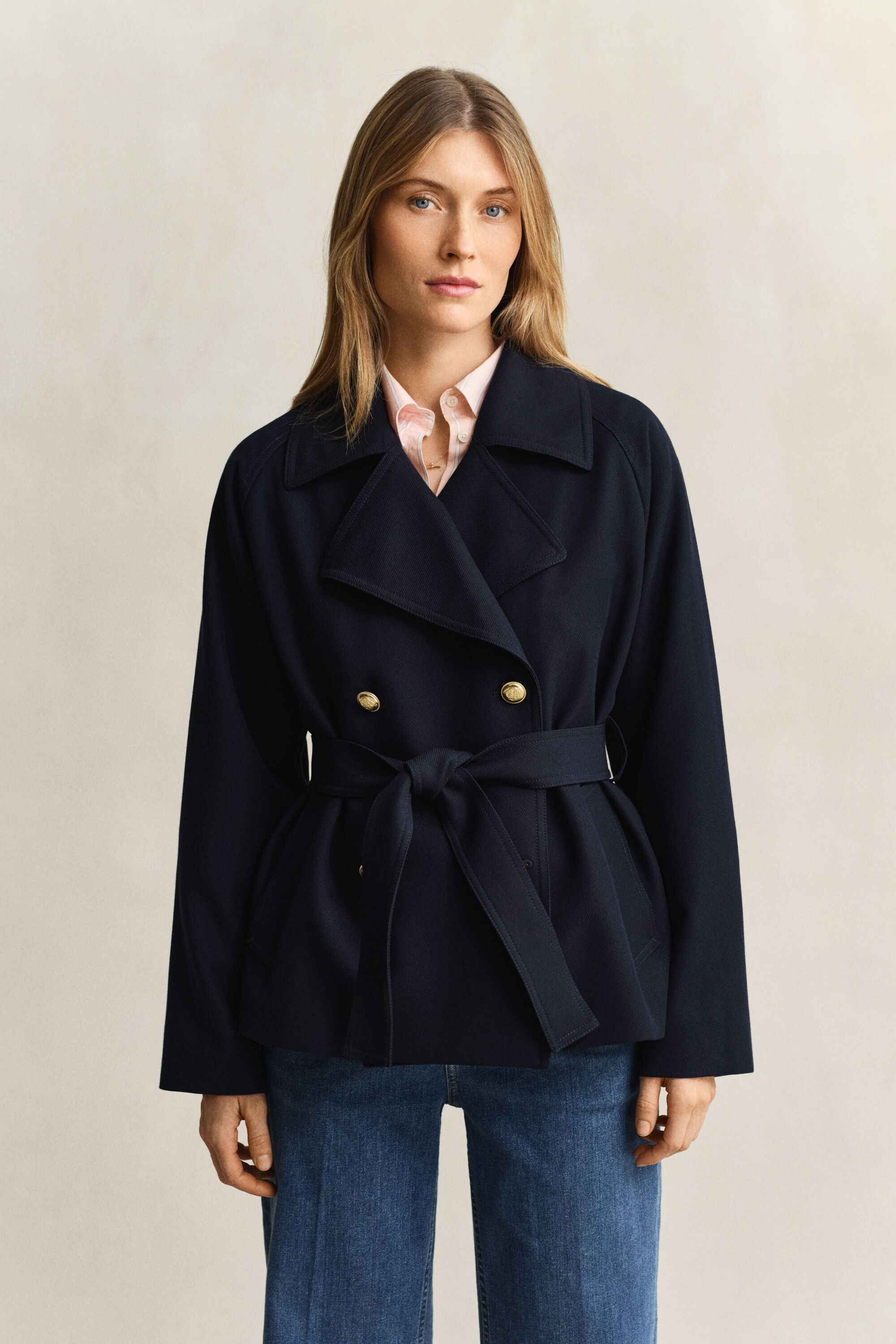 Korte trenchcoat