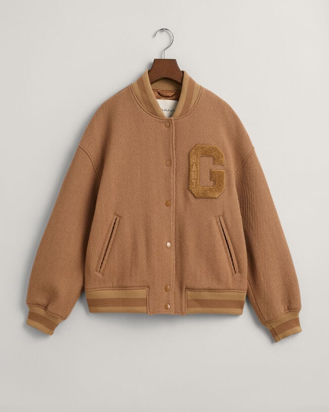 GANT Varsity Jacket van wollen keperstof