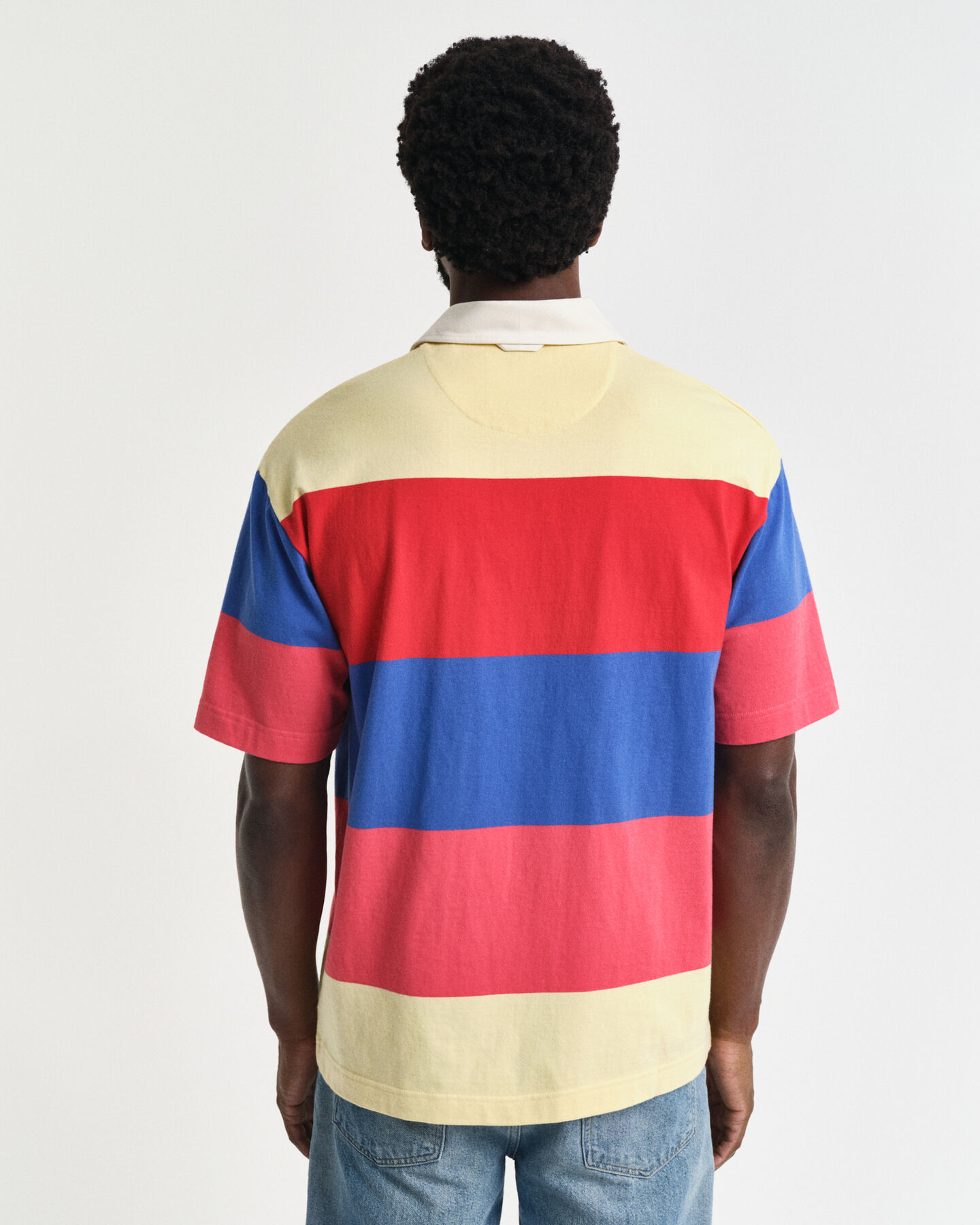 Heavy Rugger met korte mouwen en strepen