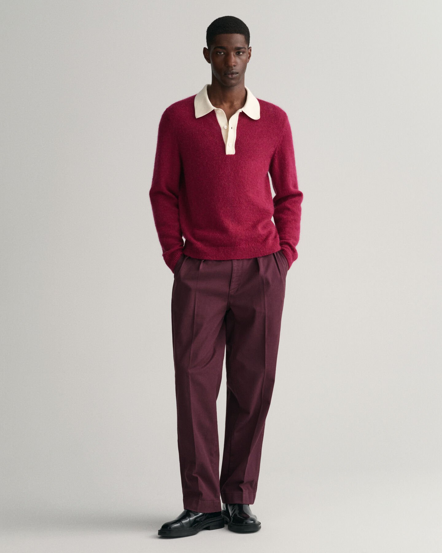 Mohair katoenen Rugger