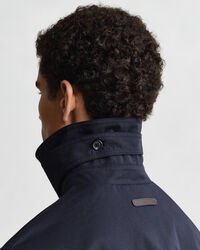 Trenchcoat van katoenmix