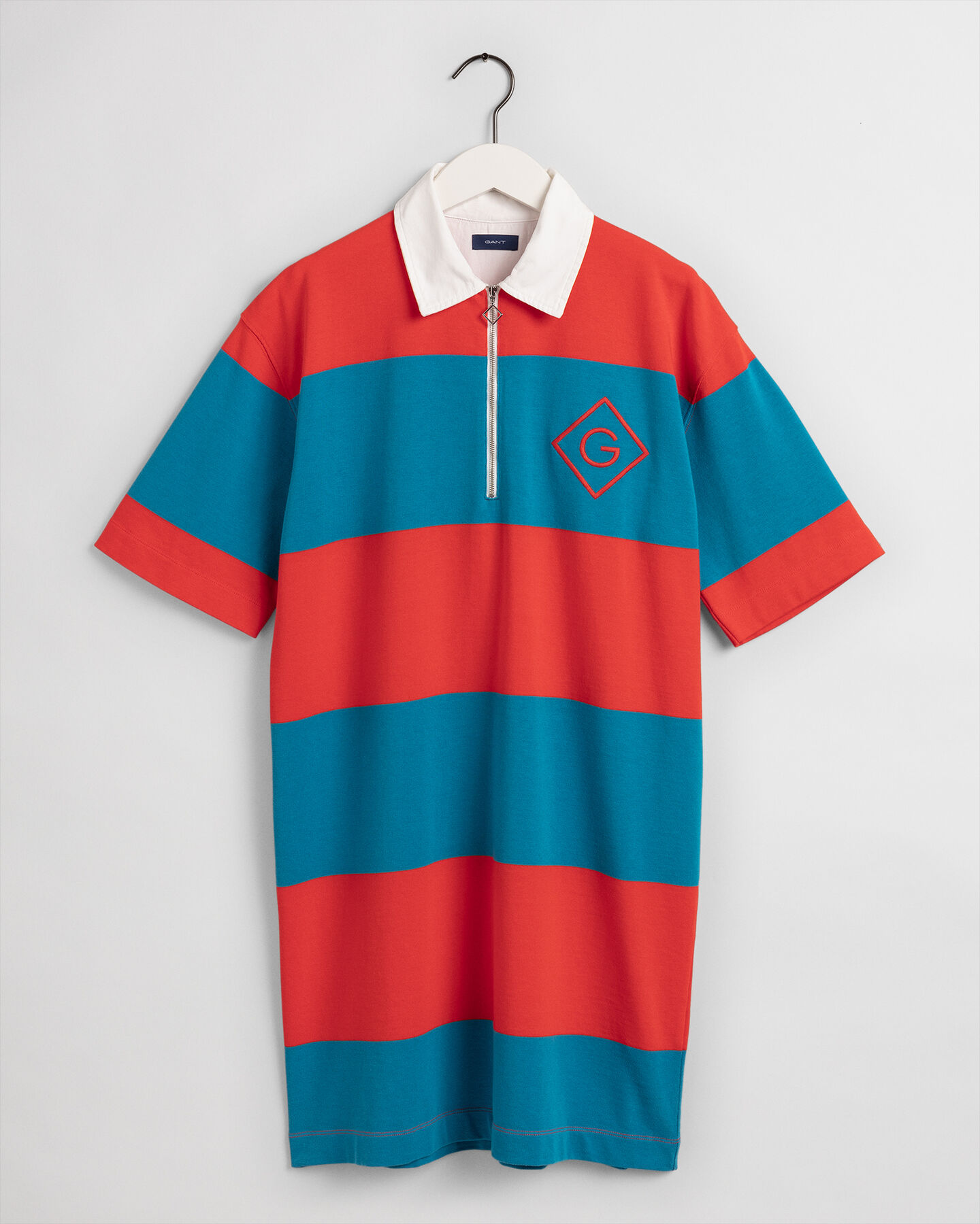 Heavy Rugger-jurk met korte mouwen en rits