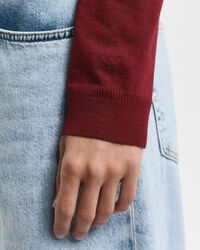 Naadloos poloshirt met lange mouwen