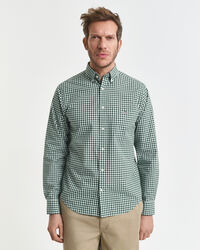 Regular Fit Classic overhemd met Gingham-ruitje van poplin