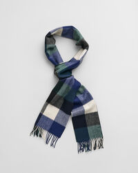 Geruite sjaal van merinoswol